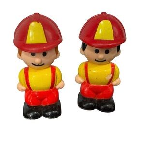 Vintage 1991 Buddy L Bitsy Buddy’s Set of Two 2.5” Fireman
